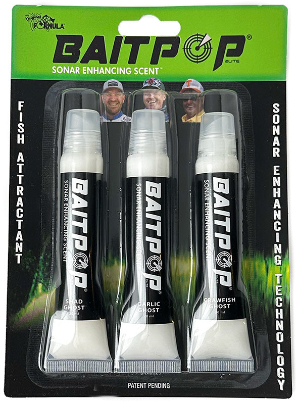 BaitPop Elite Sonar Enhancing Scent With Sparklscales Pro Packs - 3 CT
